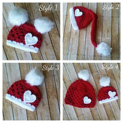 Who  is  ready for Christmas?  me😊 Please  place  your  orders soon as my turn around takes longer as Christmas get closer😊  I offer free newborn baby  hats for photographers 😀 in exchange of pictures, please DM for details  #Christmas #baby #babyhat  #photography #photoshoot #photographers #discount #free #freehat  #wordwideshipping #red  #white  #canada #italy  #mexico  #crochetcutiesoutfits #cutiesoutfits #cutiesoutfitsbybelle #puertorico #texas #usa  #usahandmade #pregnant #pregnancy Christmas Hat Crochet, Baby Santa Hat, Crochet Christmas Hats, Baby Santa, Crochet Baby Hat, Santa Photos, Newborn Baby Hats, Newborn Hat, Crochet Baby Clothes