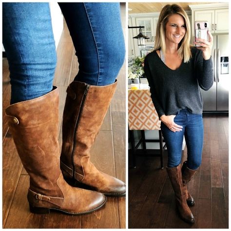 What to wear with Tall Boots // Born Tall Boots // Riding Boots // How to Style Riding Boots // How to wear tall boots with jeans // How to wear a bralette and sweater // How to wear a bralette // Pullover sweater with jeggings and tall boots // Fall Fashion #shopthelook #whattowear #whattowearwithtallboots #borntallboots #ridingboots #howtostyle #howtostyleridingboots #howtowear #howtoweartallbootswithjeans #howtowearabraletteandsweater #howtowearabralette #pulloversweater #jeggings #tallboo... Tall Boots With Jeans, Tall Boots Fall, Night Outfits Clubwear, Style Riding Boots, Boots With Jeans, Born Boots, Nails Polish, Fall Wear, Fall Capsule Wardrobe