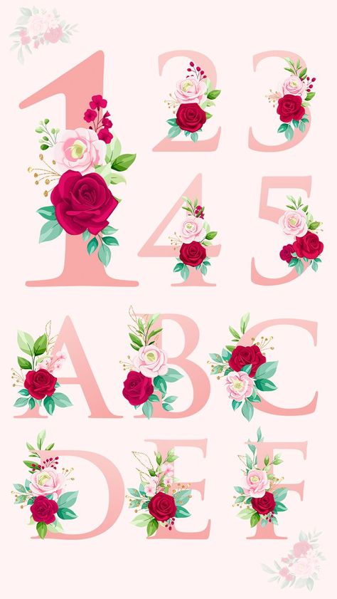 Letter Png, Different Alphabets, Letter Icon, Alfabet Letters, Birthday Photo Props, Floral Alphabet, Flowers Decoration, Gold Letter, Decorative Letters