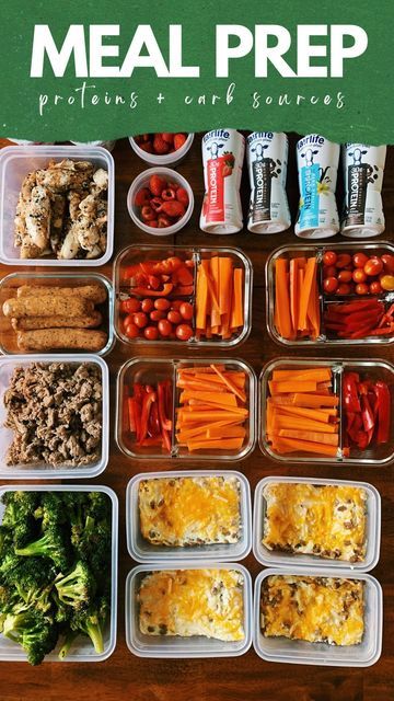 Jordan Smith / Healthy Recipes on Instagram: "sunday meal prep ft protein & carb sources, not recipes!! (i know, i know, it’s different for me, but it’s still cool 😎) if you’ve watched any of my meal prep videos, you know I typically pick a few recipes to prep for the week. BUT just wanted to show you that meal prep can also look like prepping a few protein & carb sources. this option is great for building bowls, salads, and plates throughout the week. truly we deiced to prep like this for the Sunday Meal Prep, Macro Friendly Recipes, Macro Meals, High Protein, Food Hacks, Meal Prep, Meal Planning, Healthy Eating, Easy Meals