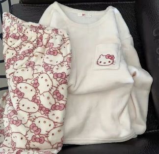 Cozy Sanrio Pajama Sets – Luxandluxy Cute Pjs For School, Sanrio Sleepwear, Sanrio Pjs, Pj Fits, Sanrio Characters Cinnamoroll, Sanrio Pajamas, Aesthetic Pajamas, Pjs Outfits, Cute Pajama Outfits