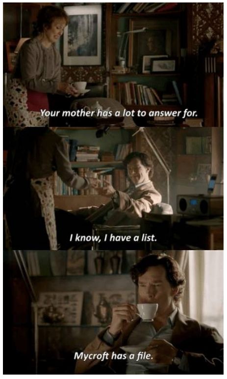 Lara Pulver, Funny Sherlock, Mycroft Holmes, Rupert Graves, Benedict And Martin, Mrs Hudson, Sherlock Quotes, Jim Moriarty, Mark Gatiss