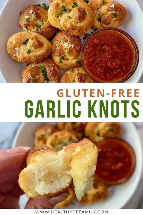 gluten free garlic knots #glutenfreerecipes www.healthygffamily.com Glutenfri Baking, Garlic Knots, Gluten Free Appetizers, Homemade Gluten Free, Gluten Free Recipes For Dinner, Ground Beef Recipes For Dinner, Gluten Free Dairy Free Recipes, Gluten Free Eating, Recipes For Dinner