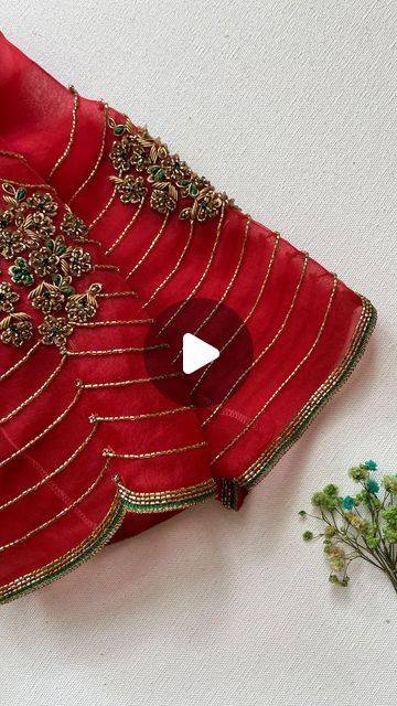 Kodi Design Aari Work Blouse, Choli Blouse Design Models, Aari Work Hand Design, Kodi Design Aari Work, Kodi Design, Blouse Designing, Indian Bridesmaids, Sleeves Embroidery, Indian Lehenga Choli