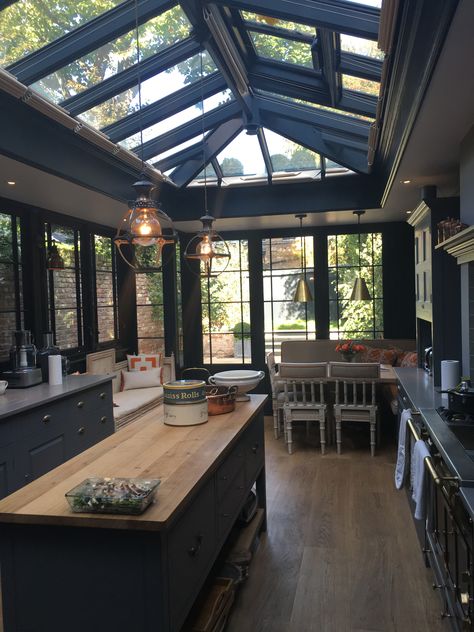 Kitchen Conservatory Extension, Kitchen Orangery, Greenhouse Kitchen, Small House Extensions, Conservatory Extension, Kitchen Conservatory, Orangery Extension, Conservatory Kitchen, Garden Room Extensions