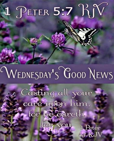 Wednesday Blessings, Cast All Your Cares, May Quotes, Good Morning Beautiful Pictures, Good Morning God Quotes, Daily Scripture, Shop With Me, King James Bible, You Are Loved