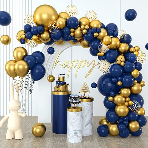 NavyBlue #Navy #BlueBalloon #Blue #BalloonArch #Balloon #ArchKit, #Arch #Kit,114pcs #Kit, #114pcsNavy #114pcs #NavyBlue #Navy #BlueGold #Blue #GoldBirthday #Gold #BirthdayBalloons #Birthday #BalloonsGarland #Balloons #GarlandKit #Garland #Kitwith #Kit #withConfetti #with #ConfettiBalloons, #Confetti #Balloons,Blue #Balloons, #BlueGold #Blue #GoldBalloon #Gold #Balloon... #Balloon #... Mens Birthday Party Decorations, Blue Balloon Garland, 40th Birthday Balloons, Baby Shower Garcon, Deco Ballon, Gold Party Decorations, Gold Confetti Balloons, Balloon Chain, Blue Balloon