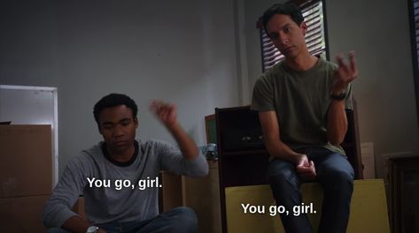 Troy And Abed Quotes, Community Tv Quotes, Community Show Quotes, Community Tv Show Wallpaper Iphone, Community Aesthetic Tv, Community Reaction Pic, Community Abed And Troy, Abed Nadir Quotes, Community Quotes Tv Show