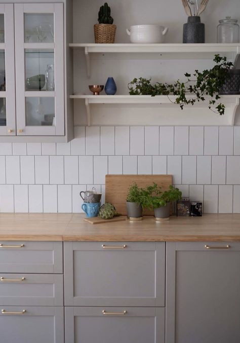 Ikea Lerhyttan Kitchen Grey, Ikea Kitchen Knoxhult, Grey Kitchen Ikea, Ikea Kitchen Lerhyttan, Lerhyttan Kitchen Ikea Grey, Grey And Wooden Kitchen, Ikea Lerhyttan Kitchen, Lerhyttan Kitchen Ikea, Knoxhult Ikea Kitchen