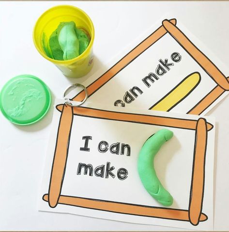 Play doh freebie Play Doh Activities, Task Cards Free, Playdough Activities, Playdough Mats, Task Boxes, Motor Skills Activities, Fine Motor Skills Activities, Busy Bees, Center Ideas