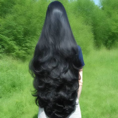 Long Victorian Hair, Long Black Shiny Hair, Long Black Hair Latina, Very Long Black Hair, Super Long Wavy Hair, Long Black Women Hair, Indian Woman Hair, Long Black Hair Aesthetic, Super Long Hairstyles