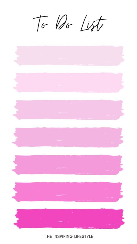 Pink palette template. Cute template for your To Do List #todo #list #pink #theinspiringlifestyle Stationary Aesthetic Wallpaper, Pink To Do List Template, To Do List Pink Aesthetic, To Do List Background, To Do List Template Aesthetic, Todo List Aesthetic, List Template Aesthetic, Aesthetic To Do List Template, Pink To Do List