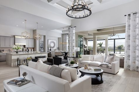 Clive Daniel Home Interior Design Project.Stock Homes - Gardenia II Model Home- Lake Club, Lakewood Ranch FL Lavish Living Room, Home Inventory, Model Home, Beautiful Living Rooms, Decor Home Living Room, Model Homes, Design Project, Sofa Design, Home Decor Inspiration