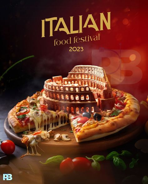 Italian Food Festival Italian Food Festival Poster, Food Leaflet Design, Italian Food Festival, Design Aesthetic Background, Flyers Design Ideas, Pics Art App, Food Design Ideas, Food Brochure, Food Festival Poster