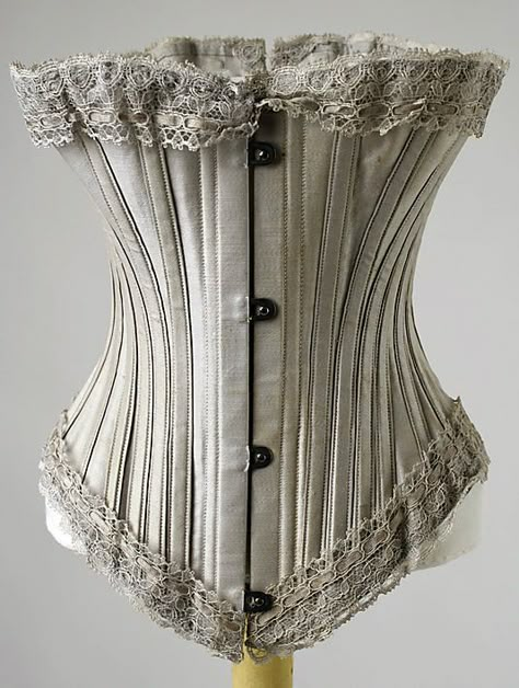 Corset, 1895-1905 Edwardian Corsets, Mode Steampunk, Victorian Corset, Vintage Corset, Corsets And Bustiers, Antique Clothing, Corset Lingerie, Edwardian Era, Edwardian Fashion