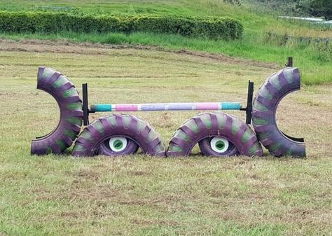 Diy Jumps, Horse Farm Layout, Xc Jumps, Eventing Cross Country, Horse Jumping Exercises, Horse Obstacles, Saddle Club, Barn Hacks, Cross Country Jumps