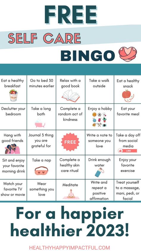 Free self care bingo for a happier healthier 2023! Bullet Journal Year Goals, Self Care Bingo, Self Care Activity, Motivational Activities, Free Printable Bingo Cards, Bingo Online, Free Bingo Cards, Bingo Template, Wellness Activities