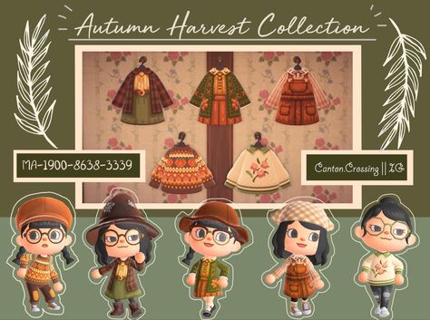 Fall Acnh, Autumn Animals, Ac New Leaf, Animal Crossing Qr Codes Clothes, Qr Codes Animal Crossing, Animal Crossing Pocket Camp, New Animal Crossing, Animal Crossing Game, Autumn Collection