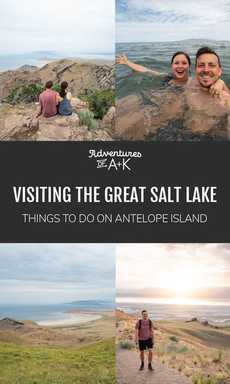 Antelope State Park Utah, The Great Salt Lake, Antelope Island State Park, What To Wear In Salt Lake City Utah, Salt Lake City Outfits, Salt Lake City Utah Things To Do In, Salt Lake City Hikes, Spiral Jetty, Great Salt Lake Utah