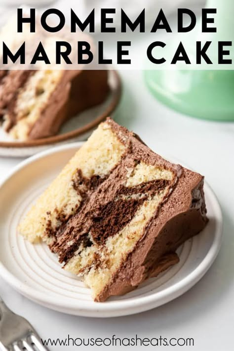 Marble Cake Best Marble Cake Recipe, Homemade Marble Cake, Marble Cake Recipe Moist, Vanilla And Chocolate Cake, Cinnamon Apple Cake, Chocolate Cake Batter, Marble Cake Recipe, Cake Recipe From Scratch, Cakes From Scratch