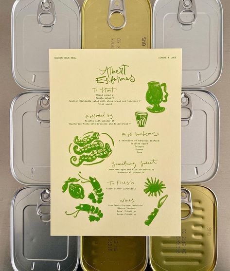 Supper Club Menu, Aqua Tofana, Wedding Stationary Design, Wedding Menus Design, Grilled Squid, Pasta Party, Menue Design, Event Menu, Grilled Seafood