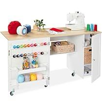 Storing Yarn, Folding Sewing Table, Magnetic Door Lock, Door Crafts, Craft Station, Caster Wheels, Work Station, Sewing Table, Sewing Art