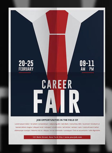 Modern Career Fair Flyer Template AI, PSD Career Poster Design, Nostalgic Songs, College Bulletin Boards, Career Building, Fair Day, Job Poster, Event Poster Template, Building Workshop, Event Poster Design