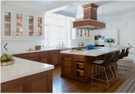 Painted glass with oak inside NICE! White Kitchen Cabinet Doors, Counter Backsplash, White Upper Cabinets, Two Tone Kitchen Cabinets, Cheap Kitchen Cabinets, Kabinet Dapur, Interior Minimalista, New Kitchen Cabinets, Kitchen Cabinets Makeover