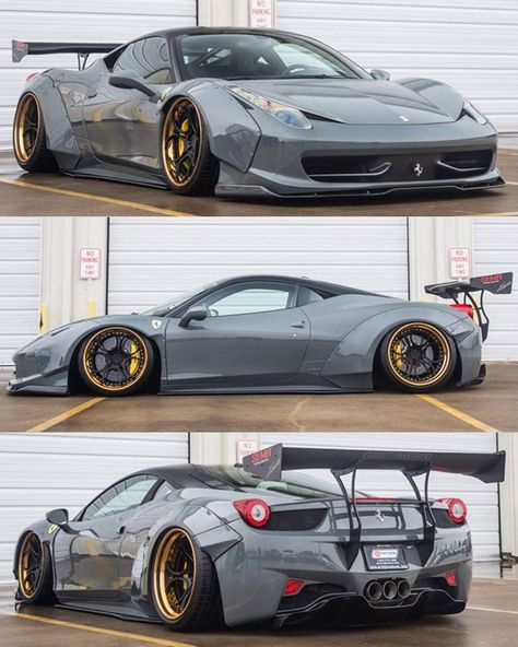 Widebody Ferrari, Liberty Walk Cars, Ferrari 458 Italia Spider, 458 Spider, Luxury Car Photos, Dream Car Garage, Tokyo Drift, Ferrari 458 Italia, Best Jdm Cars