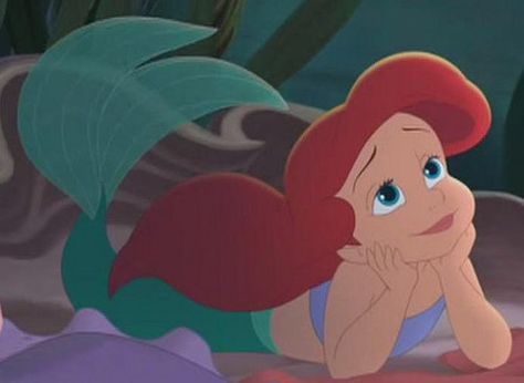 My fav! Ariel Aesthetic, Ariel Baby, Mermaid Movies, Walt Disney Princesses, Disney Princess Babies, Walter Elias Disney, Baby Ariel, Cute Funny Pics, Disney Princess Ariel