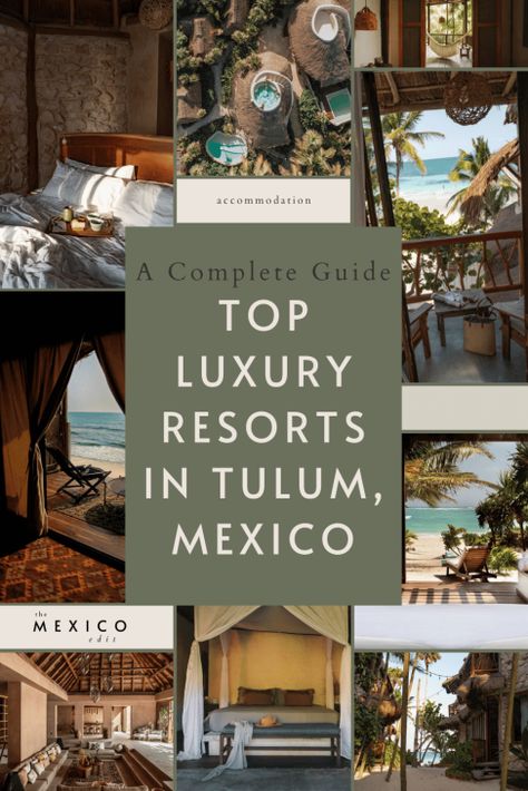 Uncover the best luxury resorts and hotels in Tulum, Mexico from beachfront abodes to luxury jungle retreats. Plan the perfect trip with this curated list. tulum mexico | where to stay in tulum mexico | tulum mexico aesthetic | tulum mexico hotels | tulum mexico beach | tulum beach | tulum luxury hotels Tulum Mexico Aesthetic, Tulum Mexico Hotel, Tulum Mexico Resorts, Tulum Mexico Beach, Tulum Resorts, Tulum Vacation, Mexico Aesthetic, Mexico Tulum, Tulum Hotels