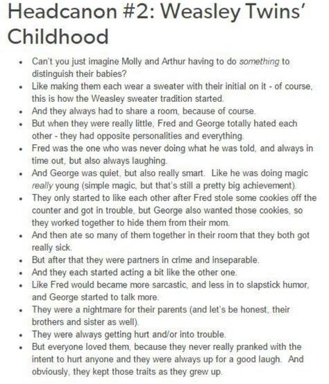 Fred And George Pranks, Fred And George Headcanons, Weasley Twins Headcanons, Fred And George Weasley Headcanons, George Weasley Headcanon, Weasley Headcanons, George Weasley Imagines, Fred And George, Tecno Spark 10