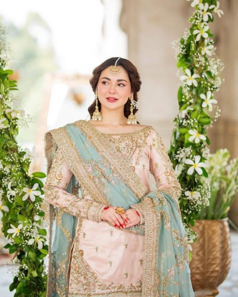 Bridal Pakistani, Farhan Saeed, Pink Sharara, Hania Aamir, Pakistani Bridal Lehenga, Pakistani Bridal Dress, Nikkah Dress, Latest Bridal Dresses, Pakistani Fancy Dresses