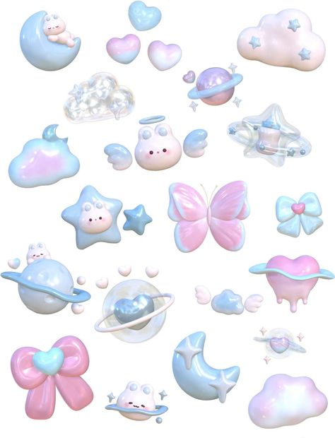 3d Sanrio Stickers Printable, Cute 3d Stickers, 3d Stickers Printable, Deco Stickers Png, Sanrio Stickers Printable, Photocard Stickers, Pastel Png, Y2k Stickers, Iphone Stickers