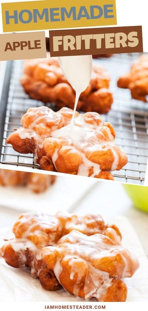 An easy baked homemade Apple Fritters recipe you would want to try! This recipe use a few basic ingredients but can produce an amazingly sweet, tender, fluffy and flavorful dessert! It is also the best breakfast treat. Save this pin for later! Homemade Apple Fritters, Apple Fritters Recipe, Best Apple Recipes, Easy To Make Breakfast, Apple Fritter, Fritters Recipe, The Best Breakfast, Fritter Recipes, Apple Fritters