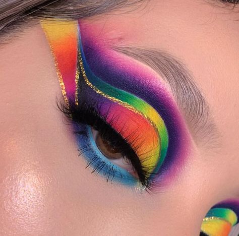 Brazilian Eye Makeup, Target Makeup, Makeup Collage, Rainbow Eye Makeup, Bold Eye Makeup, Instagram Makeup, Eye Makeup Brushes, Pinterest Makeup, Beautiful Eye Makeup