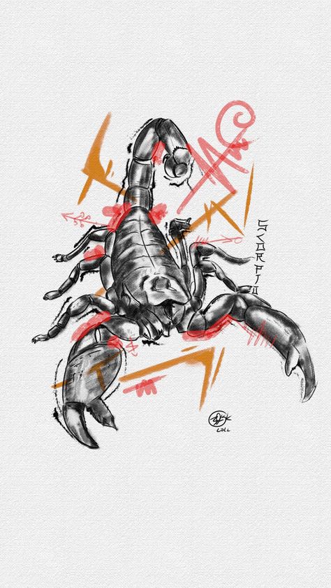 Zodiak illustration Scorpio Scorpio Illustration, Graphic Design Illustration, Design Illustration, Illustration Design, Humanoid Sketch, Graphic Design, Illustrations, Design, Art