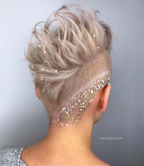 Blonde Undercut Pixie, Pixie Wedding Hair, Short Spiky Haircuts, Taper Fade Haircut, Short Hair Lengths, Wedding Hairstyles Bride, Prom Hairstyles For Short Hair, Short Hair Pixie Cuts, Undercut Pixie Haircut