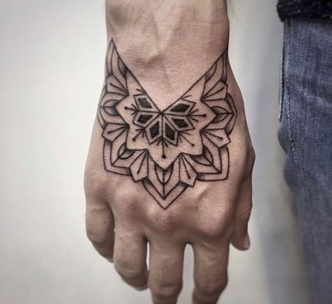 Mandala Tattoo Design On Hand, Mandala Tattoo For Hand, Mandala Tattoo Design Mens Hand, Geometric Hand Tattoo Men, Mandala Hand Tattoo Men, Mandala Tattoo On Hand, Palm Tattoo Hand, Geometric Hand Tattoo, Top Of Hand Tattoos