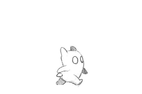 drawing, monster, animation, fluffy, walk cycle, walking, gif Walk Cycles Animation, Walk Cycle Animation Reference Gif, Walk Gif Animation, Animation Gif Cartoon, Walk Animation Reference, Walk Animation Cycle, Walking Animation Gif, Walking Animation Reference, Walkcycle Animation