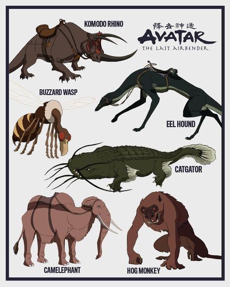 Atla Animals Oc, Animals From Avatar, Atla Oc, Creature Anatomy, Avatar Animals, Avatar Ang, Avatar Legend Of Aang, Avatar Oc, Korra Avatar