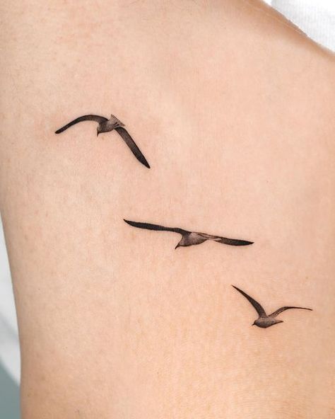 Seagulls Tattoo, Albatross Tattoo, Seagull Tattoo, Minimalistic Tattoos, Wave Tattoo, Waves Tattoo, Minimalist Tattoo, Maple Leaf Tattoo, One Day