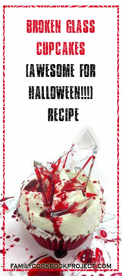 Glass Cupcakes Halloween, Shattered Glass Cupcakes, Glass Shard Cupcakes, Broken Glass Candy Recipe, Broken Glass Cupcakes, Creepy Halloween Desserts, Glass Cupcakes, Halloween Library, Cuppy Cake