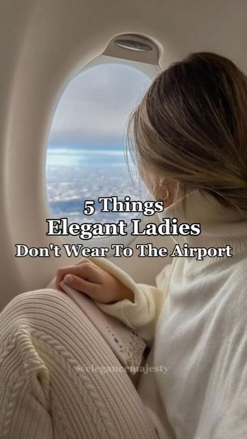 Old money | Elegance | Class on Instagram: "Stay away from these things if you want to look elegant - would you like to see a video about what to wear to the airport? 🫶🏻 #elegance #elegant #elegantlady #oldmoneystyle #oldmoney #oldmoneyaesthetic #outfit #outfits #women #airport #feminine #luxury" Airport Women Outfits, Airport Outfit Old Money, Old Money Airport Outfit Women, Old Money Lounge Outfits, Luxury Airport Outfit, Airport Outfit Elegant, Old Money Feminine Style, Best Airport Outfits For Women, Old Money Travel Outfit