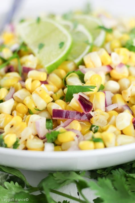 Summer Corn Salad Recipe, Cold Corn Salad, Corn Salad Recipe Easy, Chipotle Chicken Marinade, Easy Corn Salsa, Healthy Potluck, Salad Recipes Gluten Free, Honey Chipotle Chicken, Corn Salad Recipe