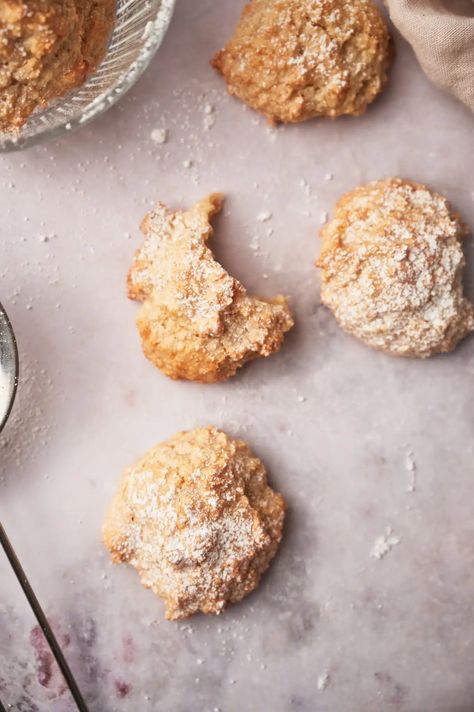 Almond Meringue Cookies - Plant Based with Amy Meringue Cookies, Chewy Cookie, Baking Sheet, Meringue, Almond Flour, Gluten Free Vegetarian, Almond, Healthy Recipes, Baking