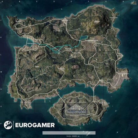 PUBG Erangel map: vehicles, best start locations and Erangel map strategies • Eurogamer.net Pubg Map Hd, Erangel Map, Premier Lig, Player Unknown, Man Cave Art, Map Wallpaper, How To Make Snow, Gaming Wallpapers, Interactive Map