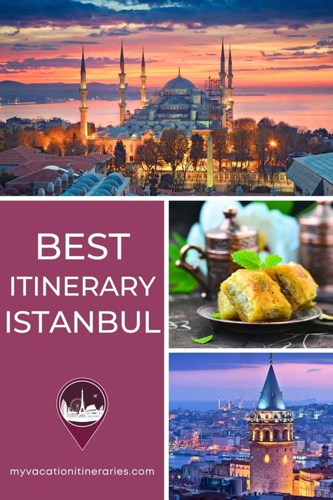 4 Days in Istanbul (Itinerary + Best Bosphorus Cruise) Bosphorus Cruise, Istanbul Itinerary, Istanbul Map, Dolmabahçe Palace, Vacation Itinerary, Dinner Cruise, Hagia Sophia, Grand Bazaar, Marmaris