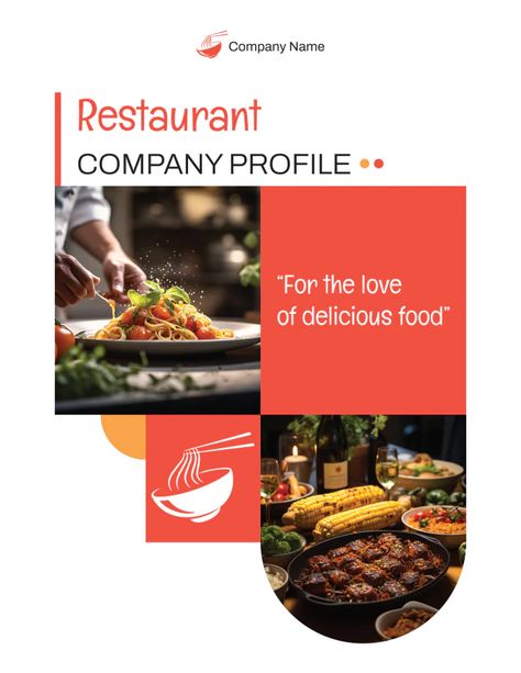 Elevate your restaurant’s brand with this contemporary company profile template, available in Word, Google Slides, and Adobe formats. 

Designed by  @wordlayouts Restaurant Profile Design, Company Profile Design Templates, Profile Template, Modern Restaurant, Business Company, Company Meals, Catering Services, Business Profile, Company Profile