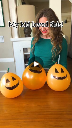 44K views · 318 reactions | DIY Balloon Pumpkins! 🎃 | DIY Balloon Pumpkins! 🎃

Spooky, bouncing fun with this easy homemade DIY craft! #pumpkin #balloons #Halloween #halloweendecor #partyideas | By Jeff & Lauren | Facebook Balloon Pumpkin, Pumpkin Balloons, Pumpkins Diy, Balloon Crafts, Diy Balloon, Homemade Diy, Balloon Diy, Tiny Humans, Easy Homemade